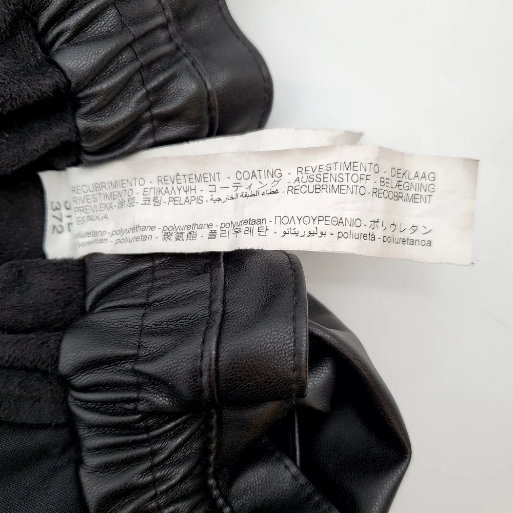 Zara Baggy High Rise Faux Leather Pants - Picture 10 of 11